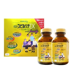 Viên Uống Tảo Vàng Spirulina EX Cao Cấp Nội Địa Nhật Bản [Hộp 2 lọ 2000 Viên]
