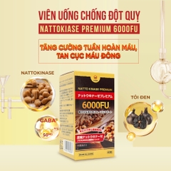 Viên Uống Chống Đột Quỵ Natto Kinase Premium 6000FU Wakenko [60 Viên]