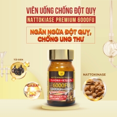 Viên Uống Chống Đột Quỵ Natto Kinase Premium 6000FU Wakenko [60 Viên]