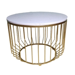 Bàn sofa khung sắt hình lồng chim mặt đá BTS-76