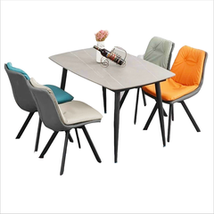 Bộ bàn ăn mặt đá 4 ghế hiện đại BBA-63