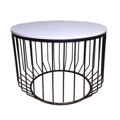 Bàn sofa khung sắt hình lồng chim mặt đá BTS-76