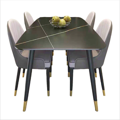 Bộ bàn ăn mặt đá 4 ghế monet BBA-35