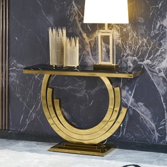 Bàn console chân inox mặt đá cao cấp BCL-17