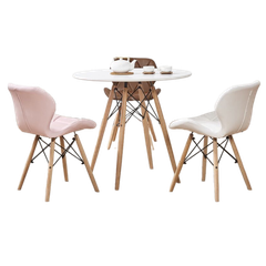 Bộ bàn tròn 3 ghế tiếp khách lễ tân hiện đại BBC-26