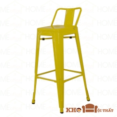 Ghế quầy bar tolix chân cao có lưng tựa lưng GBB-12