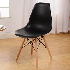 Ghế eames nhựa chân gỗ, ghế ăn - ghế cafe giá rẻ GCF-01
