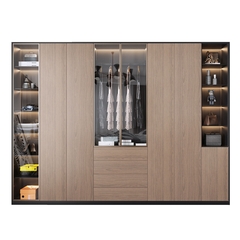 Tủ áo hiện đại gỗ công nghiệp kết hợp cánh kính TA-15