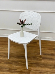 Ghế cafe nhựa lỗ nhiều màu GCF-25