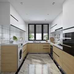 Tủ bếp gỗ MDF chống ẩm phủ melamine TB-02