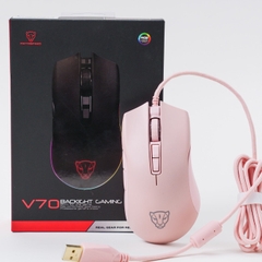 Chuột Gaming Motospeed V70 Led RGB - Pink