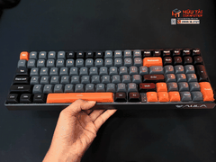 Bàn phím cơ 3 mode gaming AULA S100 Pro đen xám cam, Red switch (3411)