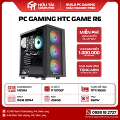 PC Gaming HTC GAME R6 (H510M, CPU i7 10700F, SSD 256GB, RAM 16GB, NVIDIA GTX 1660S, PSU 650W)