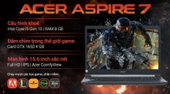 Laptop Acer Aspire 7 Gaming A715 75G 58U4 i5 10300H/8GB/512GB/4GB GTX1650/Win11