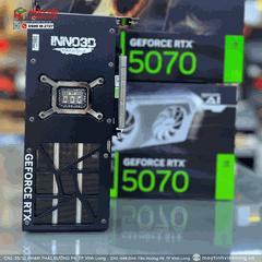 Card màn hình Inno3D Geforce RTX 5070 TWIN X2 OC/12GB GDDR7/192-bit/DP+DP+DP+HDMI(N50702-12D7X-195064N) Black
