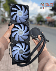 Tản Nhiệt Nước CPU SAMA SM360LD ĐEN (3 Fan 12cm ARGB, Màn Hình LCD )