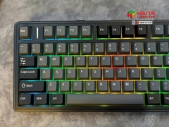Bàn phím cơ gaming 3 mode AULA F75 đen xám, Milk White switch (8355)