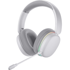 Tai Nghe Gaming Không Dây AULA G7 Pro WHITE (Âm Thanh Vòm 7.1, Mic Chống Ồn AI, Đèn RGB)