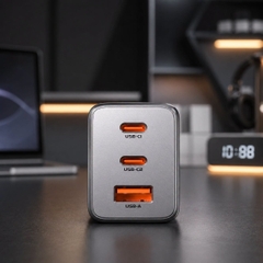 CỦ SẠC NHANH MOVESPEED CG106S 67W, SUPER GAN, XÁM