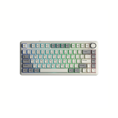 Bàn phím cơ gaming 3 mode AULA F75 xám trăng, Milk White switch (8362)