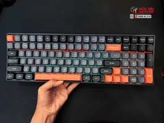 Bàn phím cơ 3 mode gaming AULA S100 Pro đen xám cam, Red switch (3411)