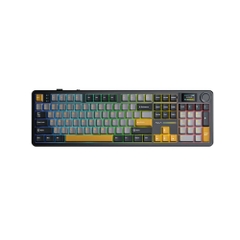 BÀN PHÍM CƠ AULA F108 3 mode pro đen xám vàng, Reaper switch (1295)