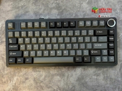 Bàn phím cơ gaming 3 mode AULA F75 đen xám, Milk White switch (8355)