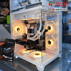 PC GAMING HTC JETEK CSGO2 D.VA2 WHITE ( ASROCK B550M STEEL LEGEND , Ryzen 7 5700X3D, Ram G.Skill Trident Z RGB 16GB DDR4 3600MHz , SSD Apacer AS2280P4U 512G, MIK C650B 650W 80PLUS,   )