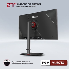 MÀN HÌNH VSP VU271Q 27 INCH 2K ESPORT GAMING QHD /USB-C TYPE-C