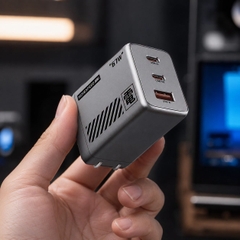 CỦ SẠC NHANH MOVESPEED CG106S 67W, SUPER GAN, XÁM