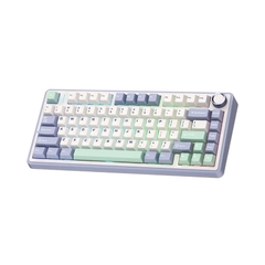 Bàn phím 3 mode gaming AULA F75 tím nhạt be xanh lá Reaper switch