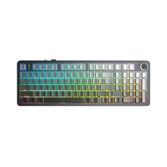 BÀN PHÍM CƠ AULA F99 3 mode pro xám đen gradient, star vector switch (6692)
