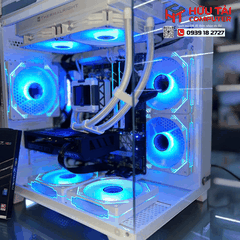 PC GAMING HTC JETEK CSGO2 D.VA2 WHITE ( ASROCK B550M STEEL LEGEND , Ryzen 7 5700X3D, Ram G.Skill Trident Z RGB 16GB DDR4 3600MHz , SSD Apacer AS2280P4U 512G, MIK C650B 650W 80PLUS,   )