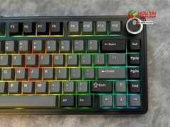 Bàn phím cơ gaming 3 mode AULA F75 đen xám, Milk White switch (8355)