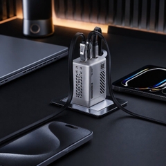 CỦ SẠC NHANH MOVESPEED CG106S 67W, SUPER GAN, XÁM