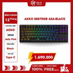 Bàn phím AKKO 5087 RGB ASA – Black (AKKO CS switch – Jelly Pink)