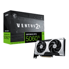 Card màn hình NVIDIA GeForce RTX 5060 Ti MSI VENTUS 2X PLUS | 8GB GDDR7, 4608 CUDA, 600W