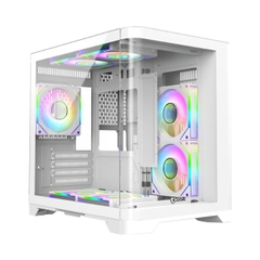 Case máy tính Jetek CSGO2 D.VA2 Trắng | Đen