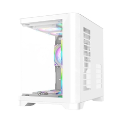 Case máy tính Jetek CSGO2 D.VA2 Trắng | Đen