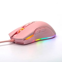 Chuột Gaming Motospeed V70 Led RGB - Pink