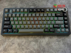 Bàn phím cơ gaming 3 mode AULA F75 đen xám, Milk White switch (8355)