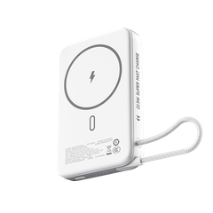 PIN DỰ PHÒNG MOVESPEED TỪ TÍNH MSP16 22.5W 10000MAH, ĐẾ DỰNG, TÍCH HỢP TYPE C, TRẮNG