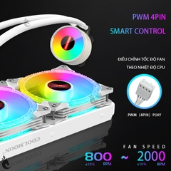 Tản nhiệt nước Coolmoon AR240 WHITE