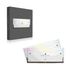 CORSAIR Dominator Titanium RGB 48GB Memory Kit, White, 48GB (2x24GB) 6000MHz CL30 (CMP48GX5M2B6000C30W)