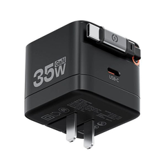 CỦ SẠC NHANH MOVESPEED MSA03 35W, GAN, TÍCH HỢP TYPE C, ĐEN
