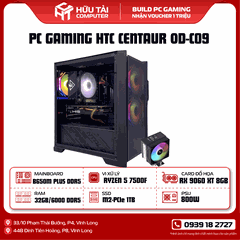 PC GAMING HTC CENTAUR OD-C09 (B650M PLUS DDR5,RYZEN 5 7500F,RX 9060 XT 8GB,32GB/6000 DDR5,800W)