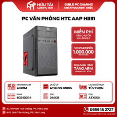 PC Văn Phòng HTC APP H391 (A320M, CPU AMD 3000G, RAM 8GB, SSD 240GB, PSU ATX650)