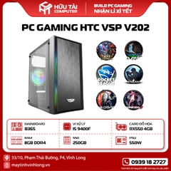 PC Gaming HTC VSP V202 (B365M, CPU i5-9400F, SSD 250GB, AMD RX 550 4GB, PSU 550W)
