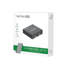 Bộ chia HDMI 1 ra 2 Full HD 4k 30hz VEGGIEG VHD06