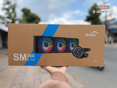 Tản Nhiệt Nước CPU SAMA SM360LD ĐEN (3 Fan 12cm ARGB, Màn Hình LCD )